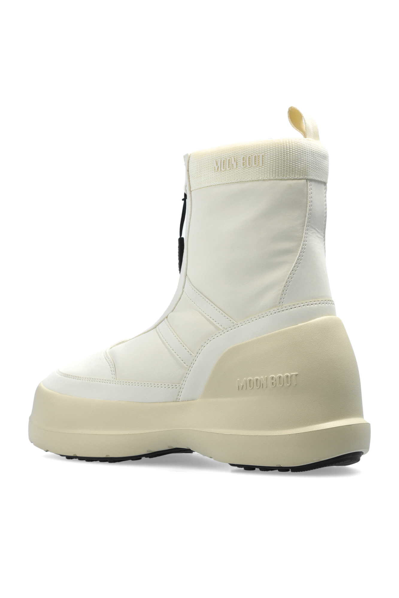 MOON BOOT ホワイト スノーブーツ 関税送料込】MOON BOOT アイコン ナイロン スノーブーツ (MOON